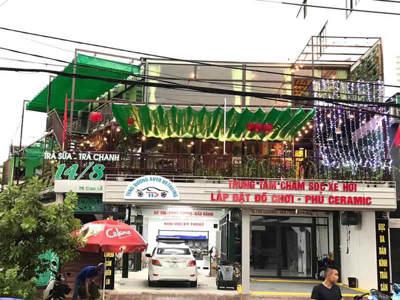 Mái che nhà hàng tại Mộc Châu - Sơn La