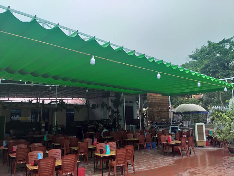 mái che di động nhà hàng tại Bắc Yên - Sơn La
