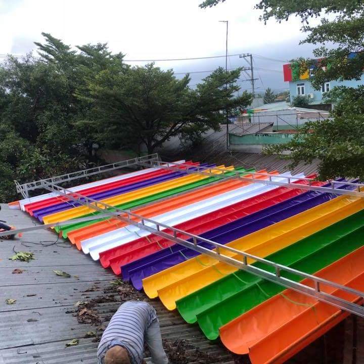 mái che di động trường học