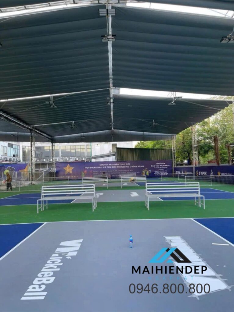 làm mái che pickleball giá rẻ tphcm