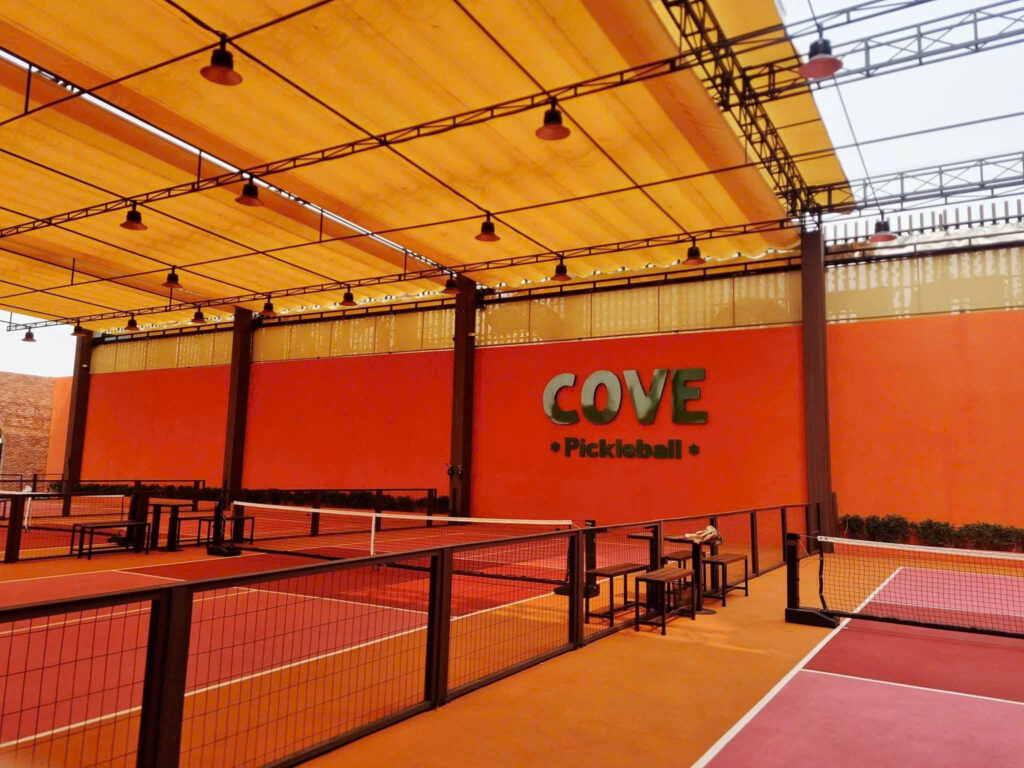 thi công mái che sân pickleball