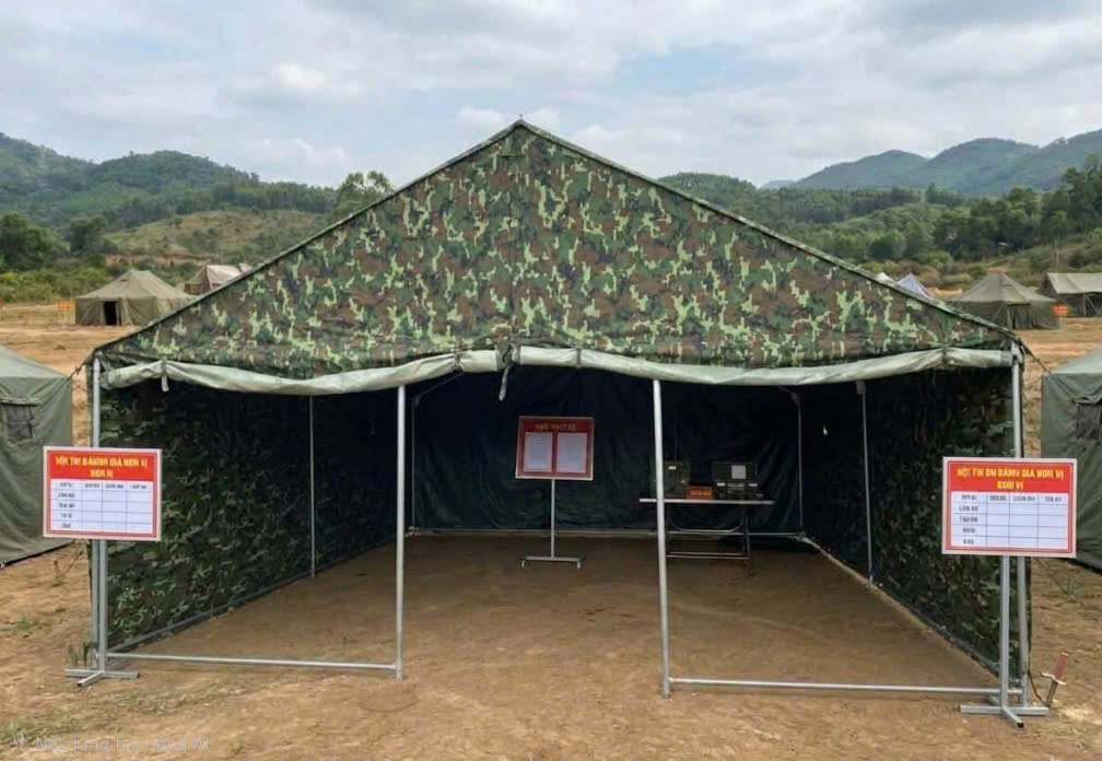 nhà bạt trung tâm chỉ huy